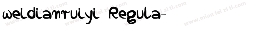 weidianruiyi Regula字体转换